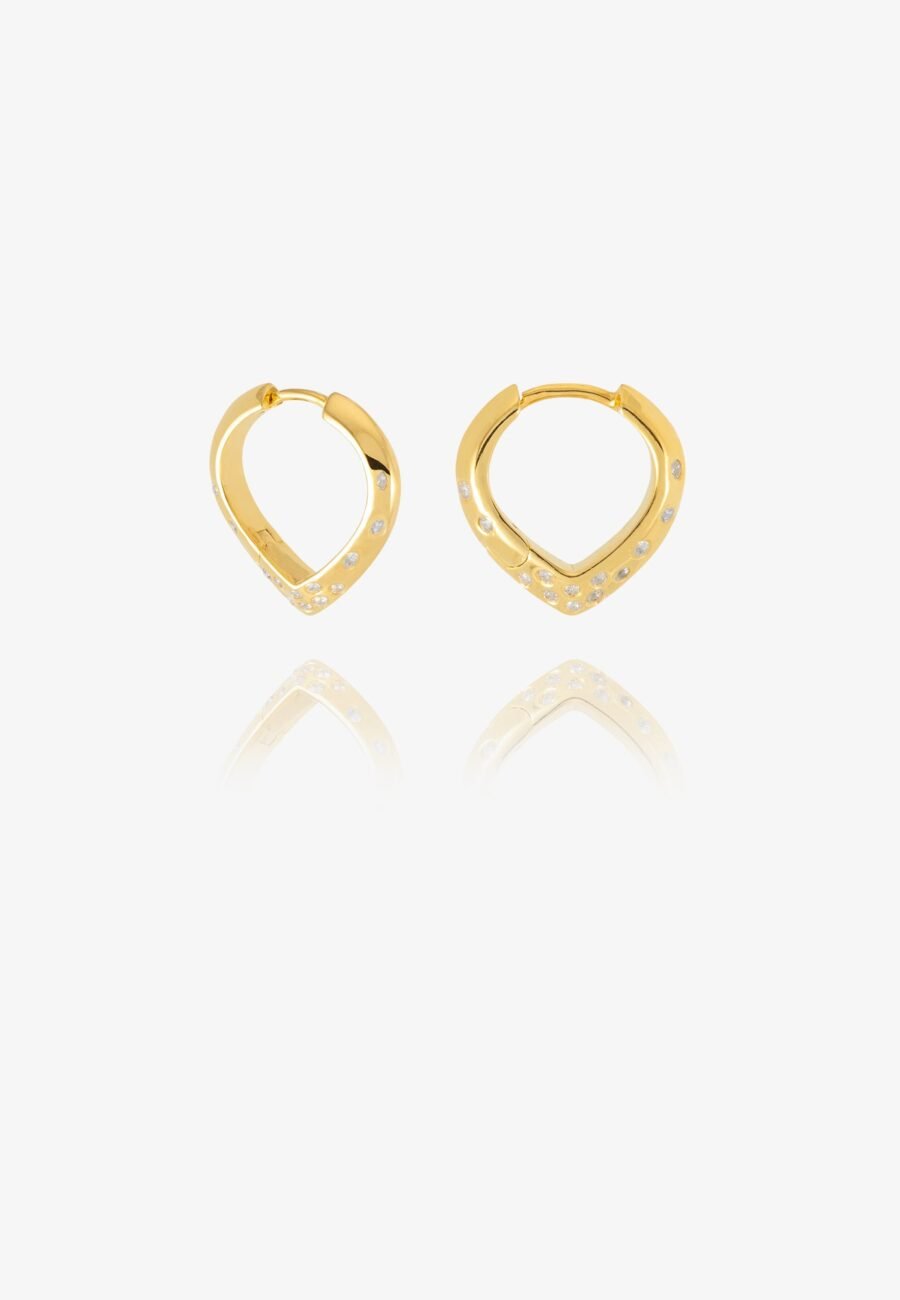Small Imagine White Sapphire Hoop Earirngs
