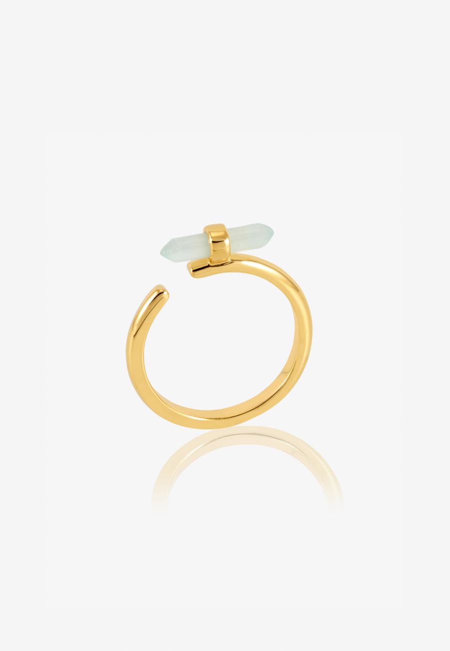 Tranquility Amazonite T-Bar Adjustable Ring