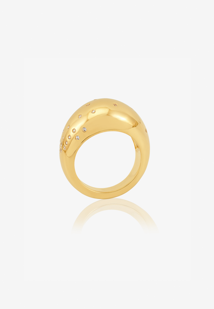 Imagine White Sapphire Dome Ring