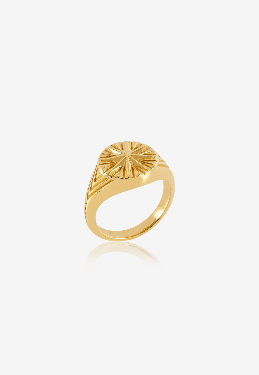 North Star Pinky Signet Ring